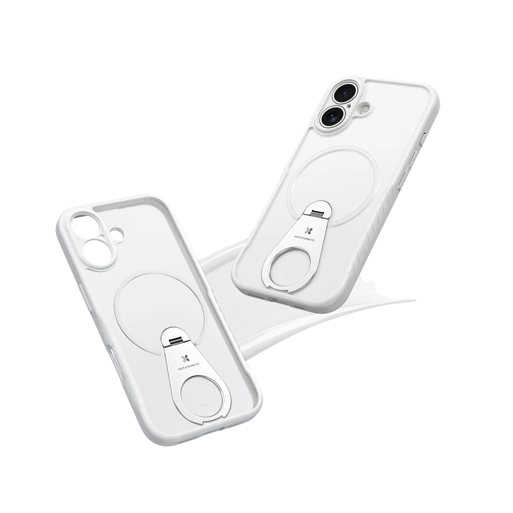 iPhone 17/16/15 Pro Magnetic Case with 360° Rotating Stand Shockproof Case
