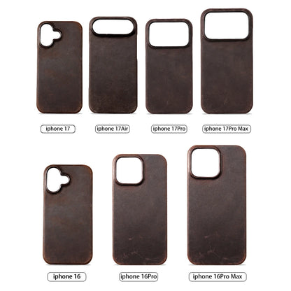 Luxury Genuine Cowhide Leather iPhone Case – MagSafe Compatible