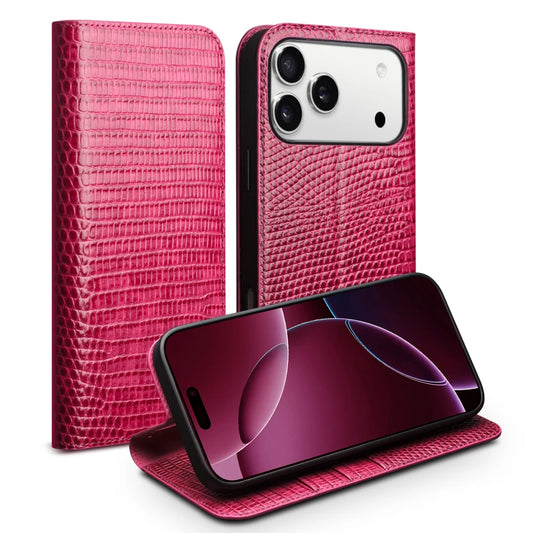 QIALINO Leather Wallet Case for iPhone 17 Pro Max – Pink