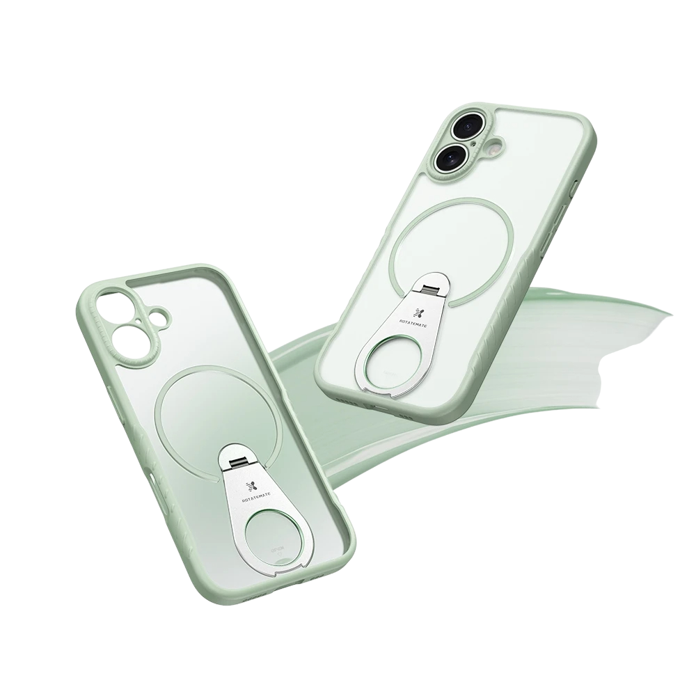 iPhone 17/16/15 Pro Magnetic Case with 360° Rotating Stand Shockproof Case