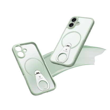 iPhone 17/16/15 Pro Magnetic Case with 360° Rotating Stand Shockproof Case