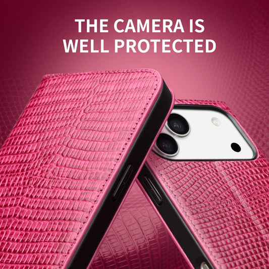 QIALINO Leather Wallet Case for iPhone 17 Pro Max – Pink