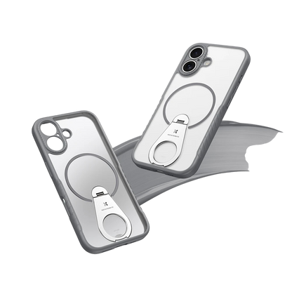 iPhone 17/16/15 Pro Magnetic Case with 360° Rotating Stand Shockproof Case